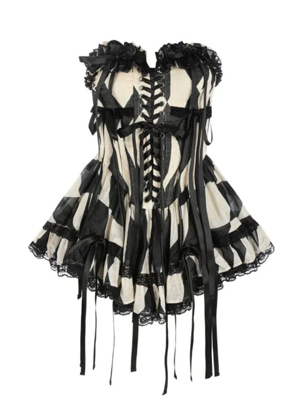 NWT Selkie The Harlequin Main Stage Corset Top Medium